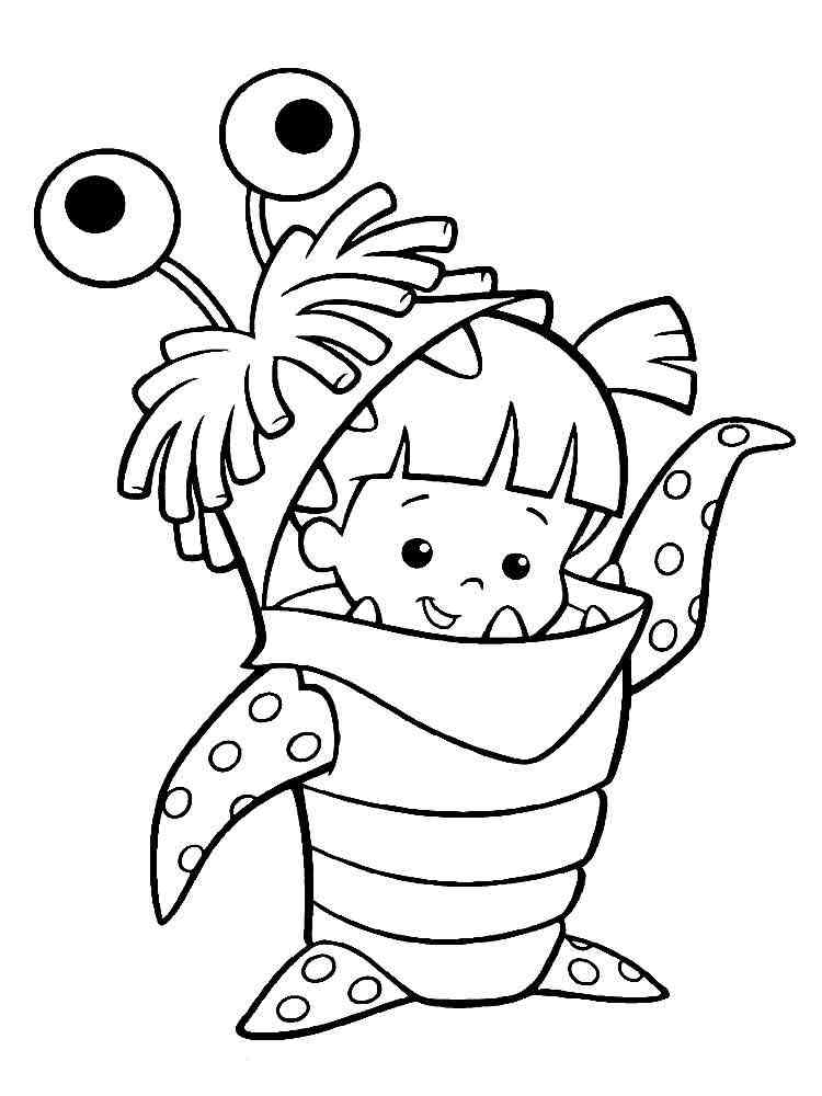 10 Monsters Inc Cartoon Coloring Pages for Movie Fans