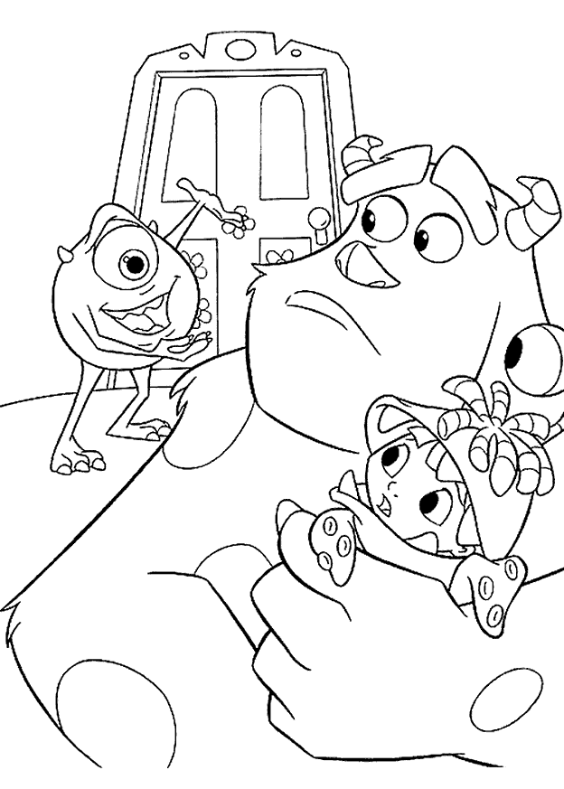 10 Monsters Inc Cartoon Coloring Pages for Movie Fans