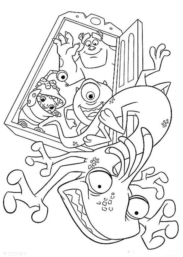 10 Monsters Inc Cartoon Coloring Pages for Movie Fans