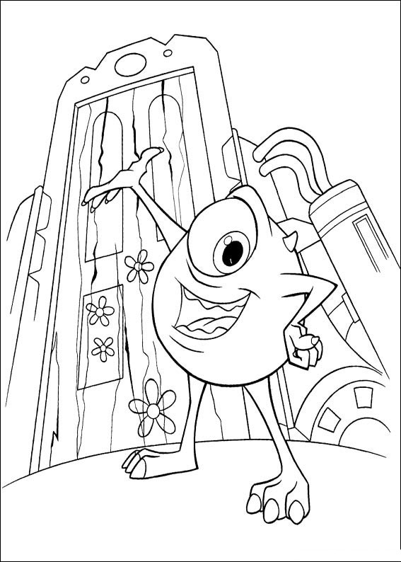 10 Monsters Inc Cartoon Coloring Pages for Movie Fans