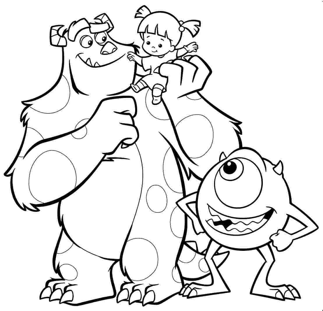 10 Monsters Inc Cartoon Coloring Pages for Movie Fans