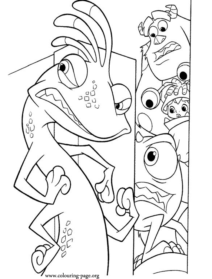 10 Monsters Inc Cartoon Coloring Pages for Movie Fans