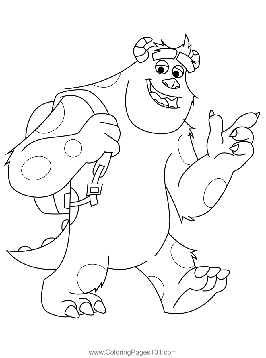 10 Monsters Inc Cartoon Coloring Pages for Movie Fans