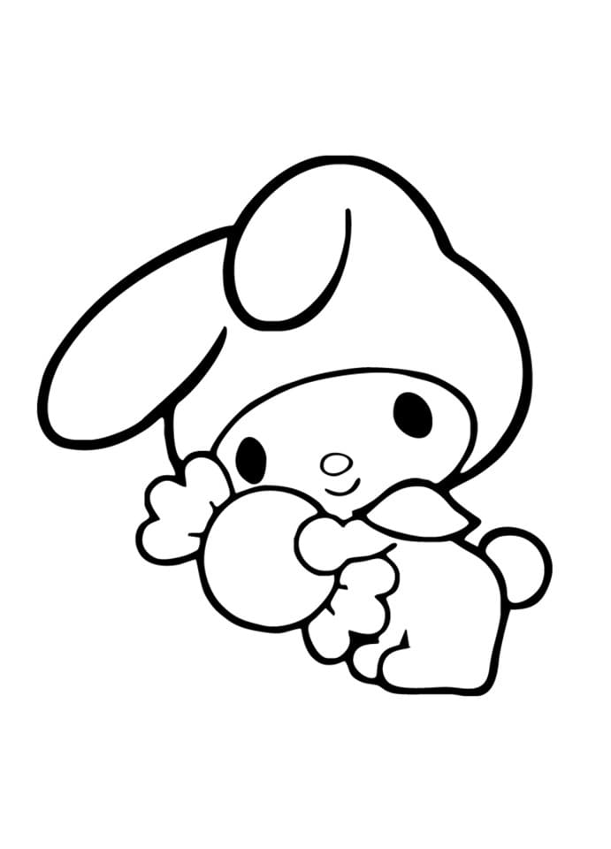 10 Sweet My Melody Cartoon Coloring Pages for a Delightful Coloring Adventure