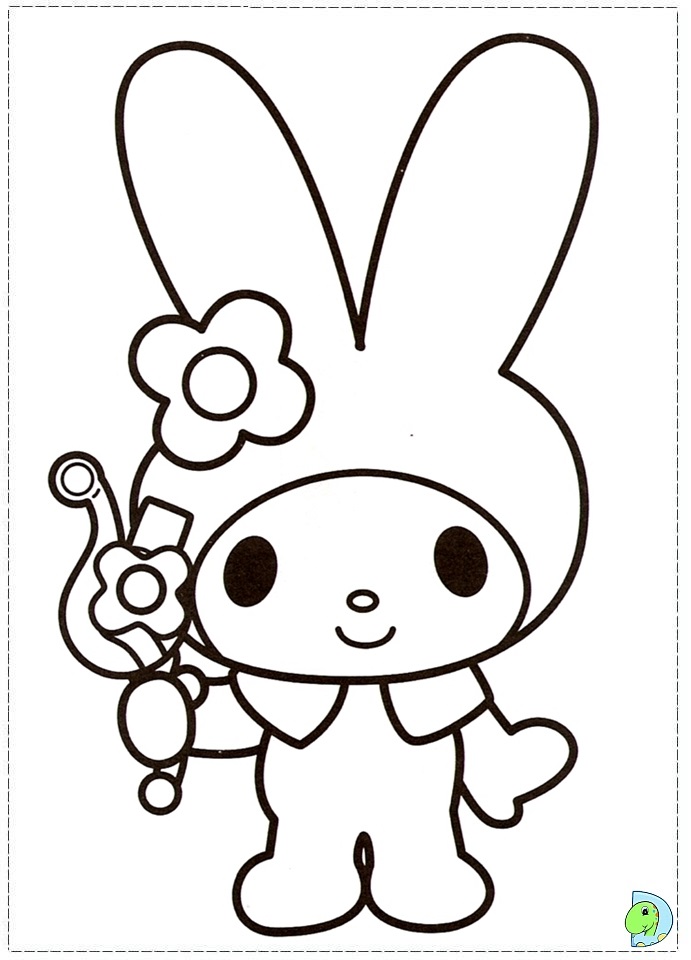 10 Sweet My Melody Cartoon Coloring Pages for a Delightful Coloring Adventure