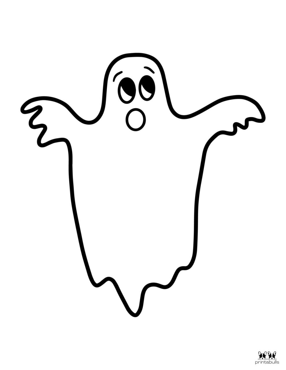 10 Spooktacular Ghost Cartoon Coloring Pages for Kids and Adults