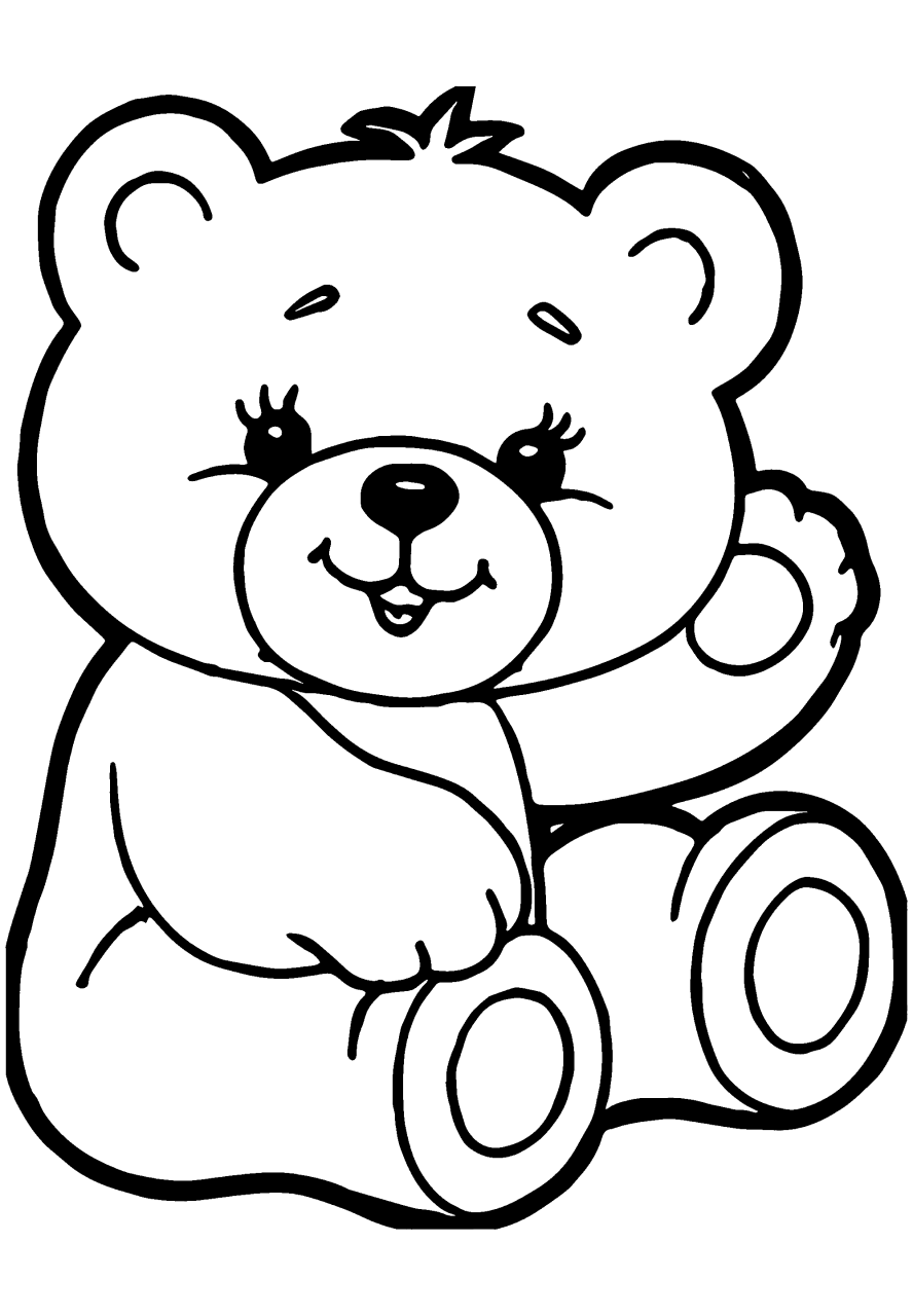 10 Adorable Cartoon Bear Coloring Pages for Kids