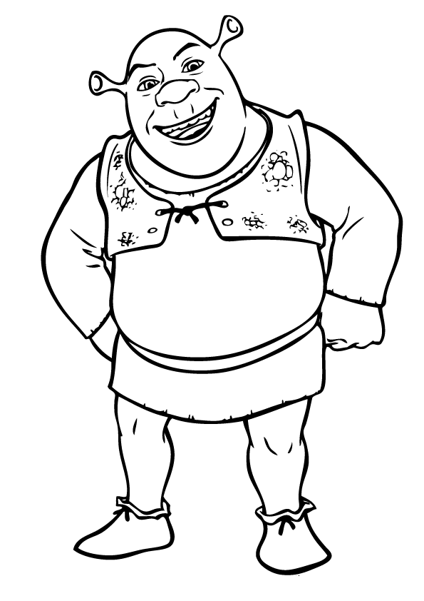 10 Hilarious Shrek Cartoon Coloring Pages to Print for Hours of Fun