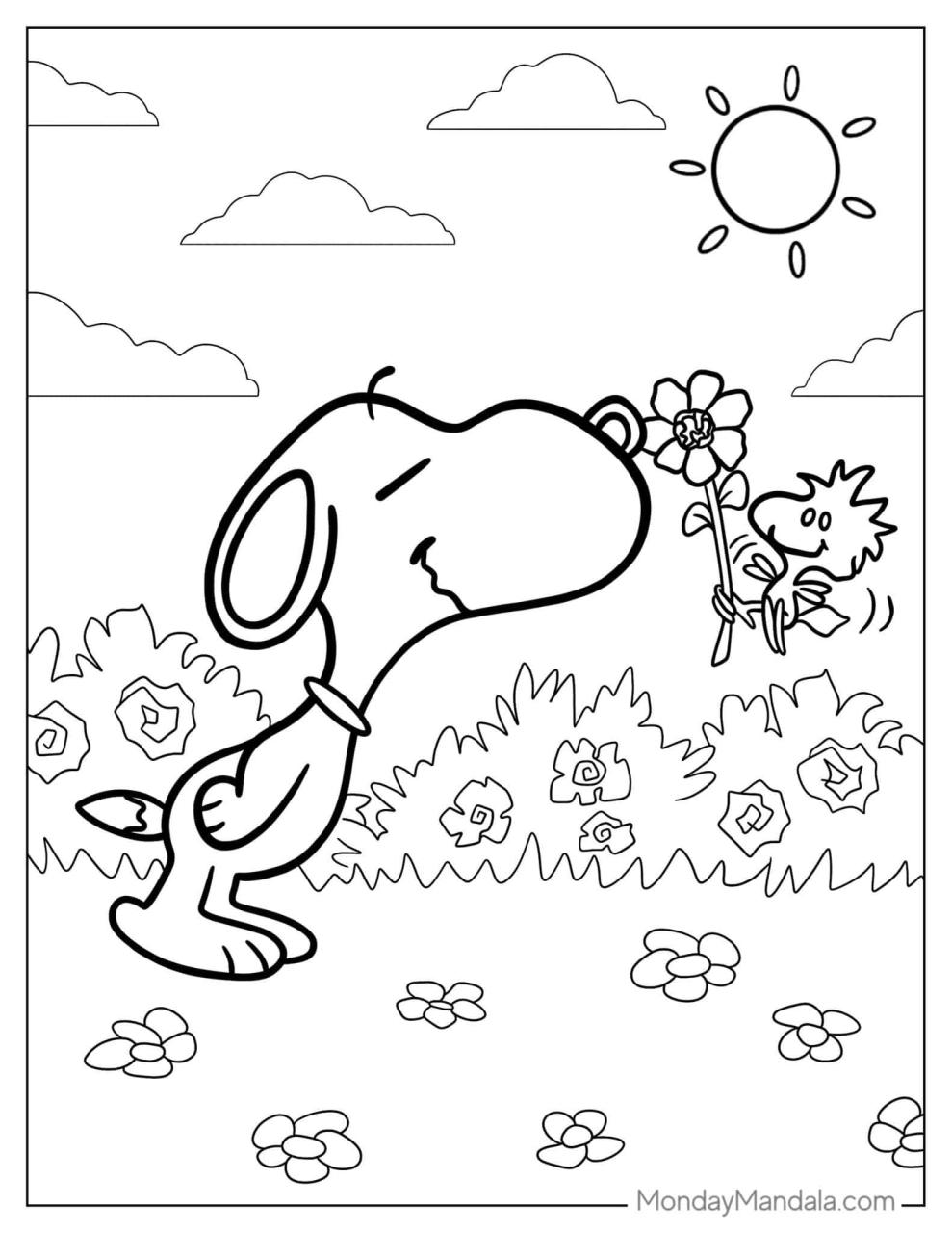 10 Snoopy Cartoon Coloring Pages to Print for Endless Fun and Creativity