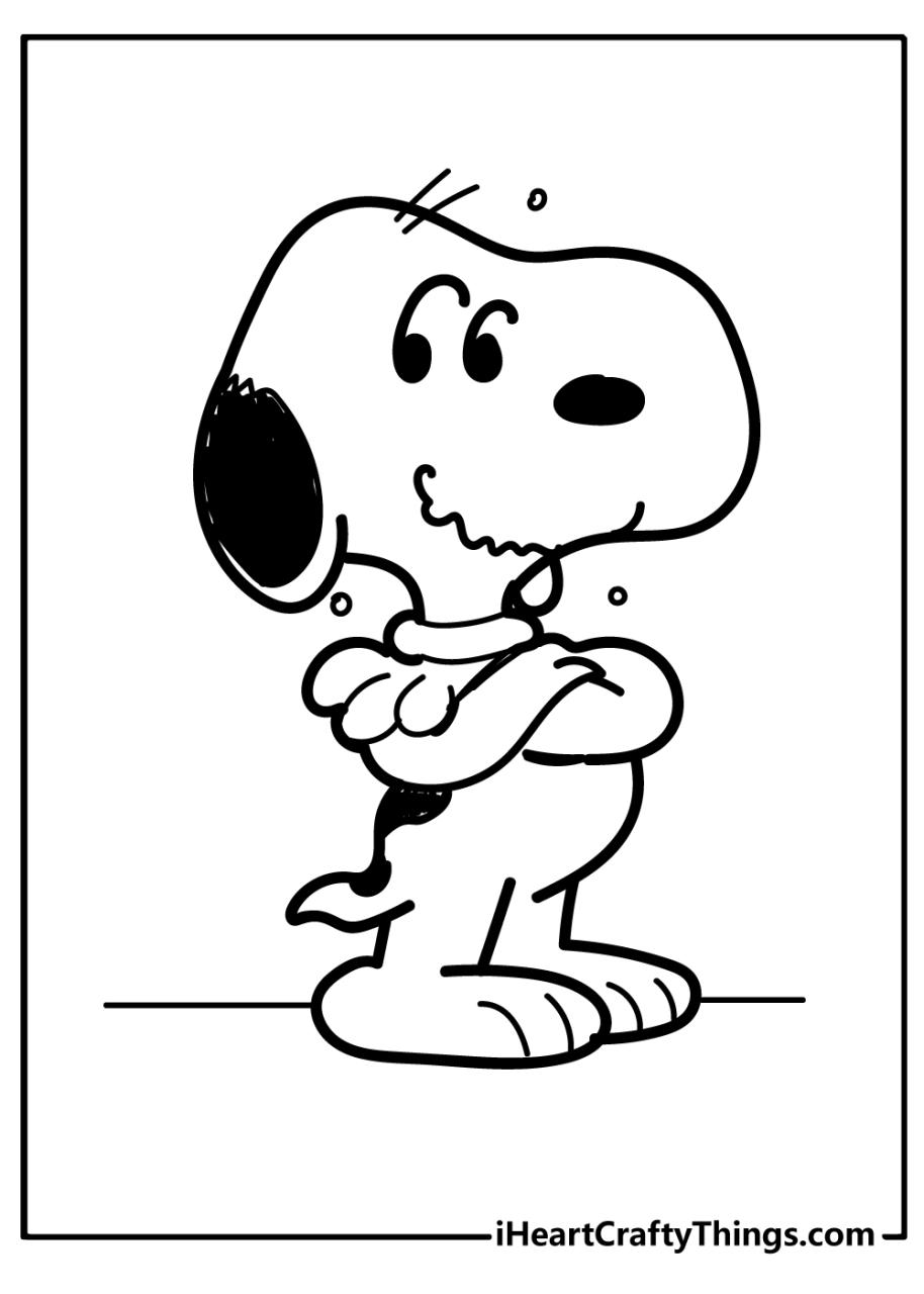 10 Snoopy Cartoon Coloring Pages to Print for Endless Fun and Creativity