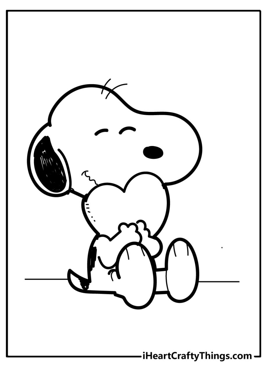 10 Snoopy Cartoon Coloring Pages to Print for Endless Fun and Creativity