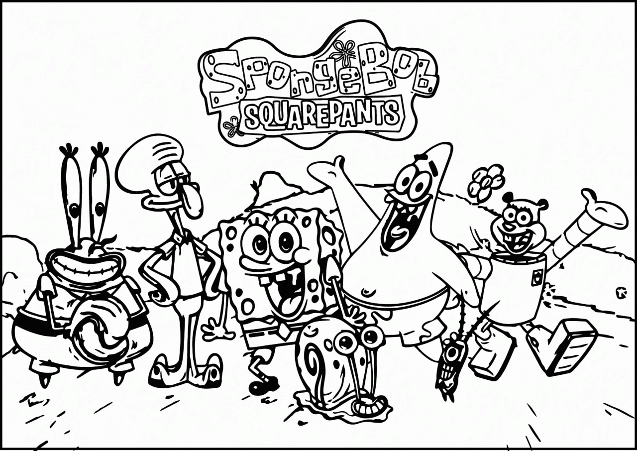 10 Classic SpongeBob Coloring Pages for Kids: Dive into Underwater Adventures