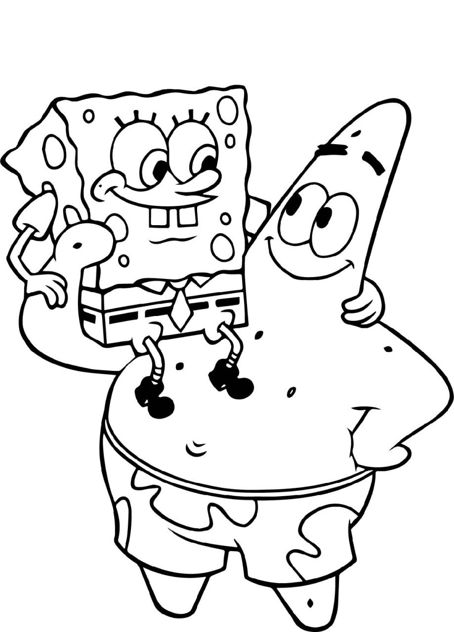 10 Classic SpongeBob Coloring Pages for Kids: Dive into Underwater Adventures