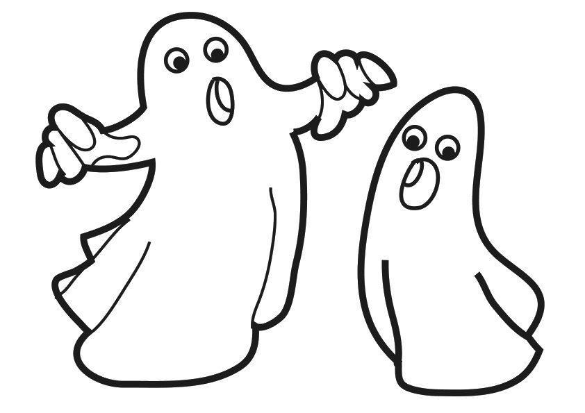 10 Spooktacular Ghost Cartoon Coloring Pages for Kids and Adults