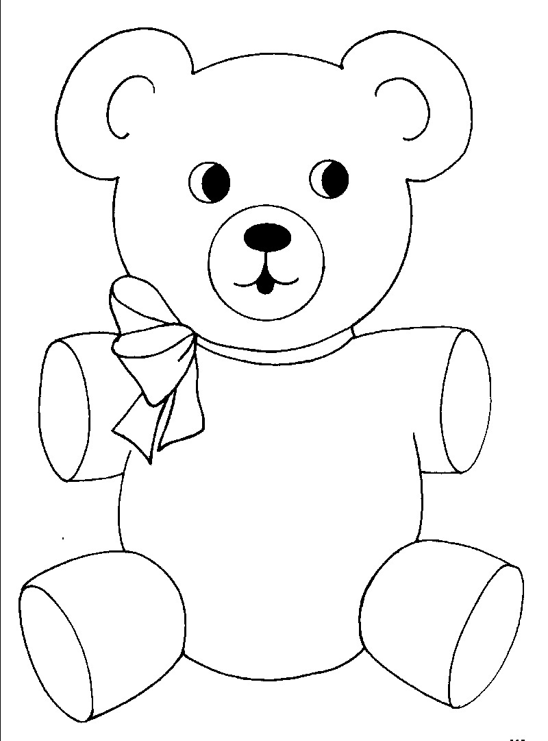 10 Adorable Cartoon Bear Coloring Pages for Kids