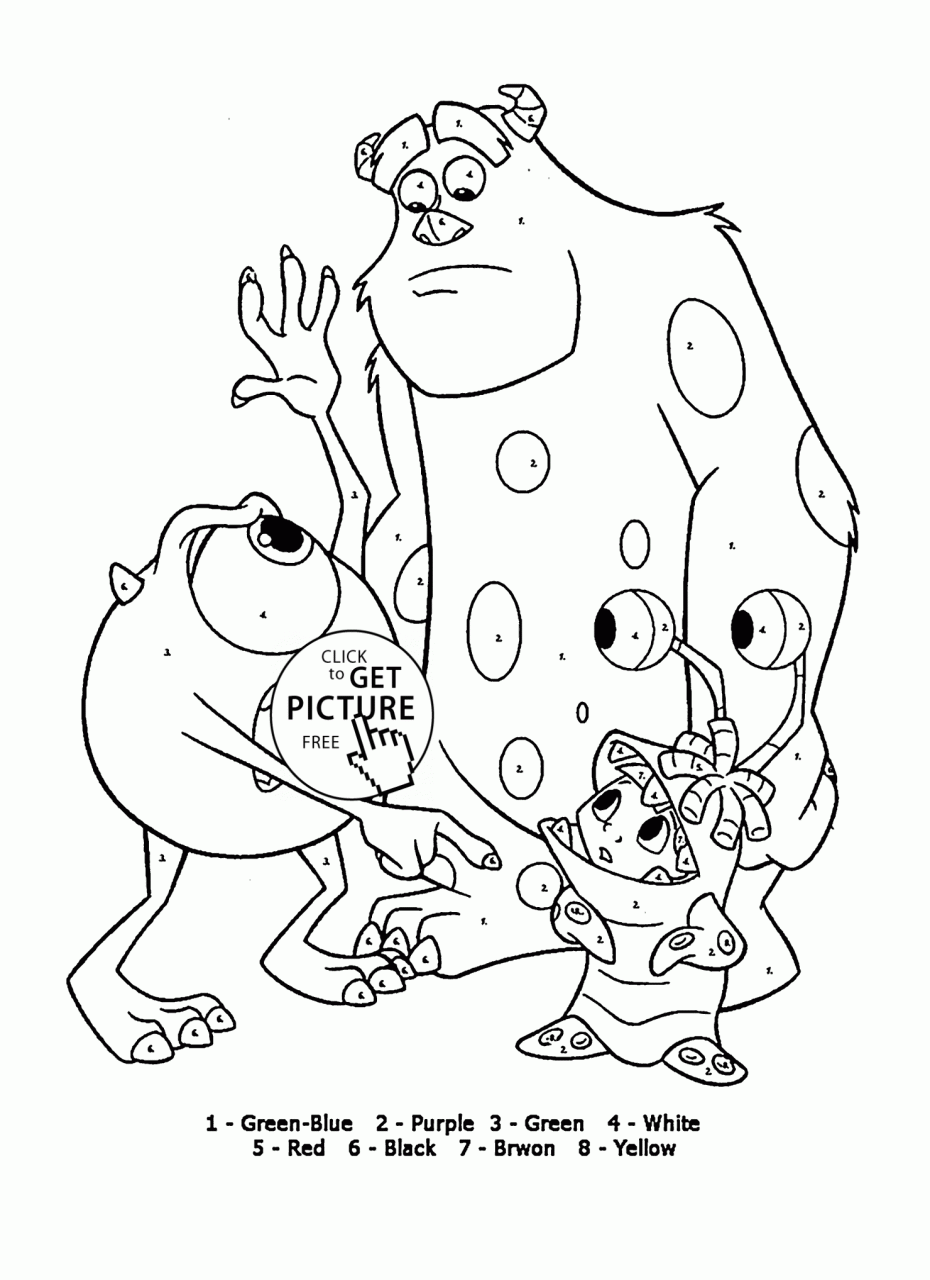 10 Monsters Inc Cartoon Coloring Pages for Movie Fans