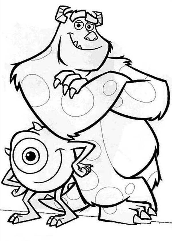 10 Monsters Inc Cartoon Coloring Pages for Movie Fans