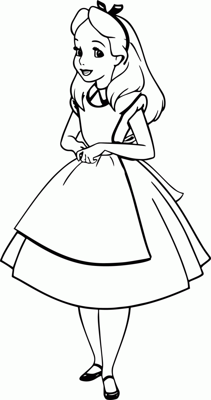 10 Alice in Wonderland Cartoon Coloring Pages for Creative Fun