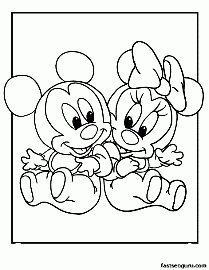 10 Easy Disney Cartoon Coloring Pages to Print