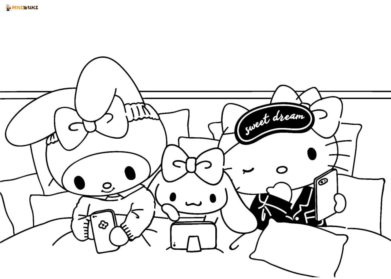 10 Sweet My Melody Cartoon Coloring Pages for a Delightful Coloring Adventure