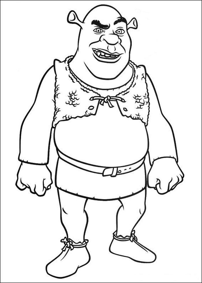 10 Hilarious Shrek Cartoon Coloring Pages to Print for Hours of Fun