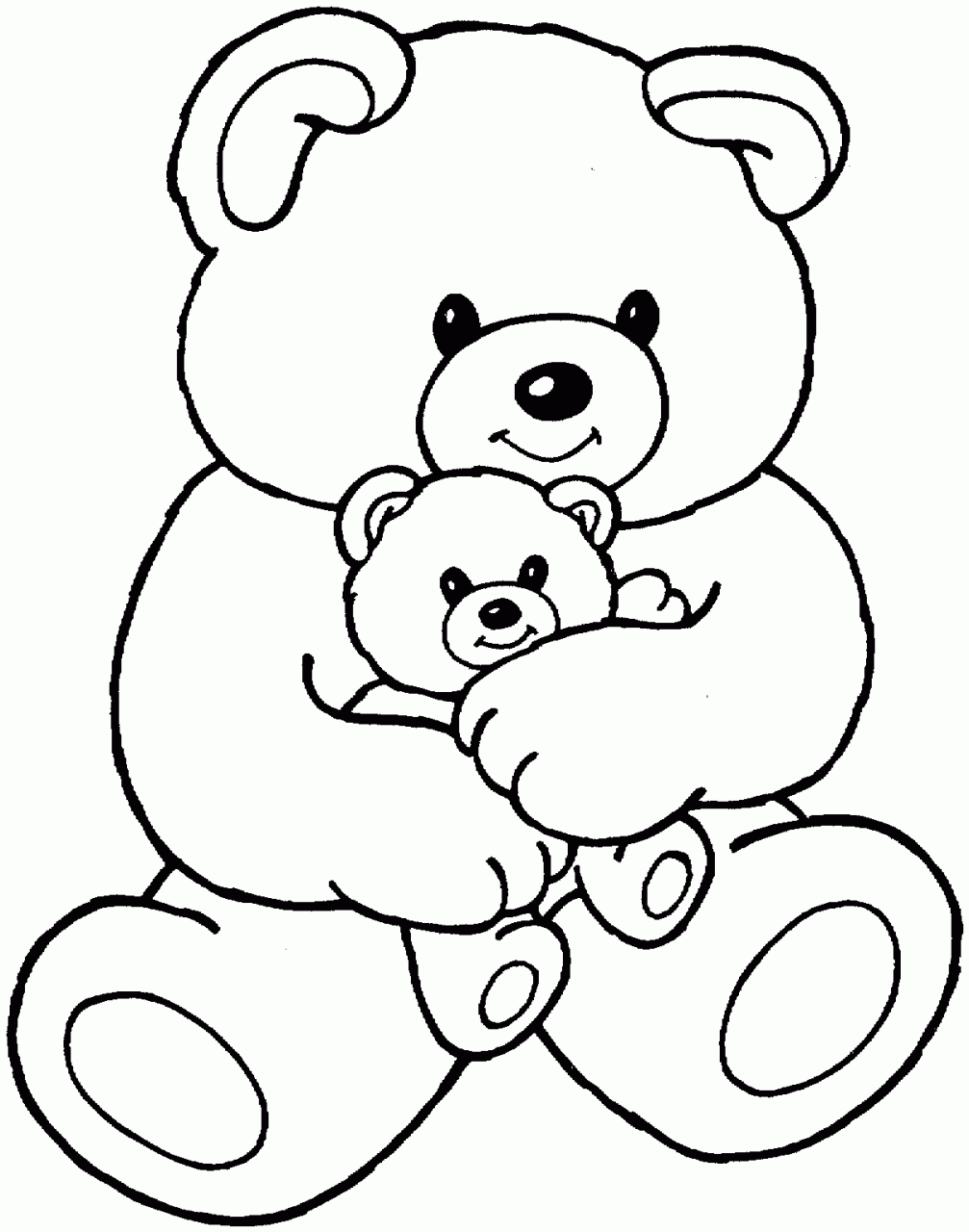 10 Adorable Cartoon Bear Coloring Pages for Kids