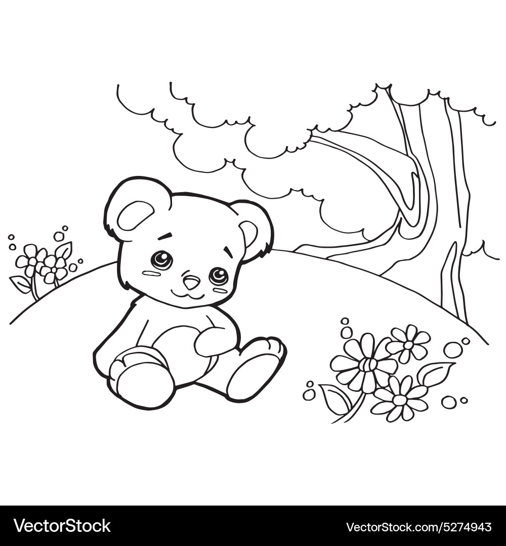 10 Adorable Cartoon Bear Coloring Pages for Kids