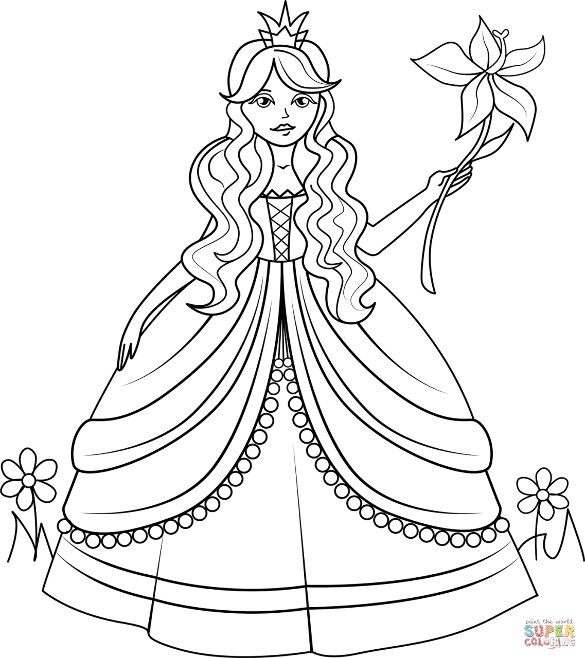 10 Enchanting Cartoon Princess Coloring Pages to Unleash Your Inner Artist