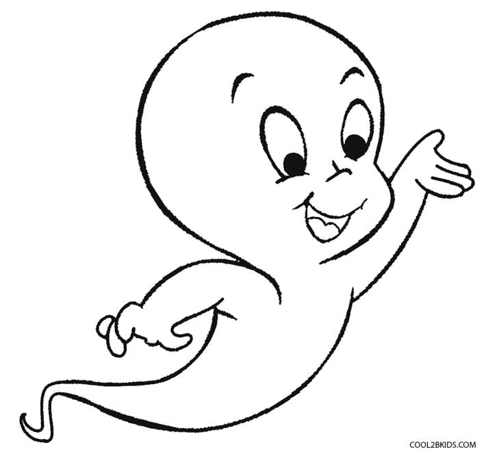 10 Spooktacular Ghost Cartoon Coloring Pages for Kids and Adults