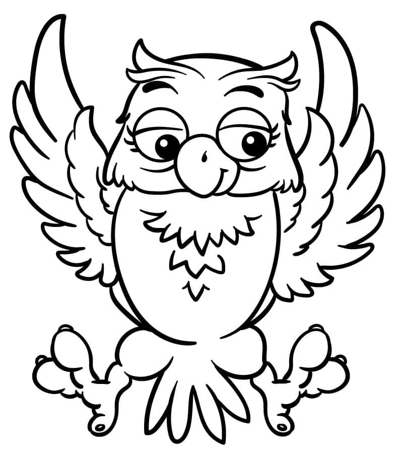 10 Cute Cartoon Owl Coloring Pages to Print: Unleash Your Inner Artist