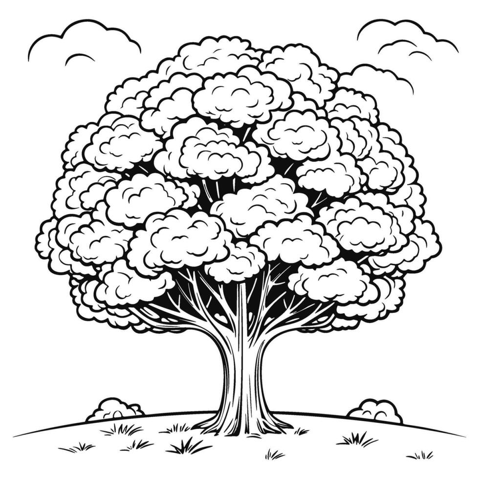 10 Cartoon Tree Coloring Pages for Nature Lovers: Unleash Your Inner Artist