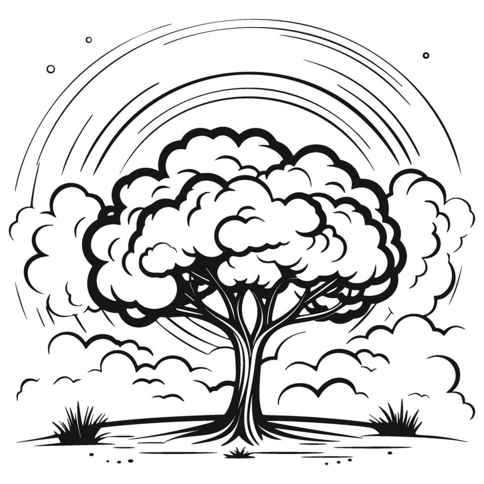 10 Cartoon Tree Coloring Pages for Nature Lovers: Unleash Your Inner Artist