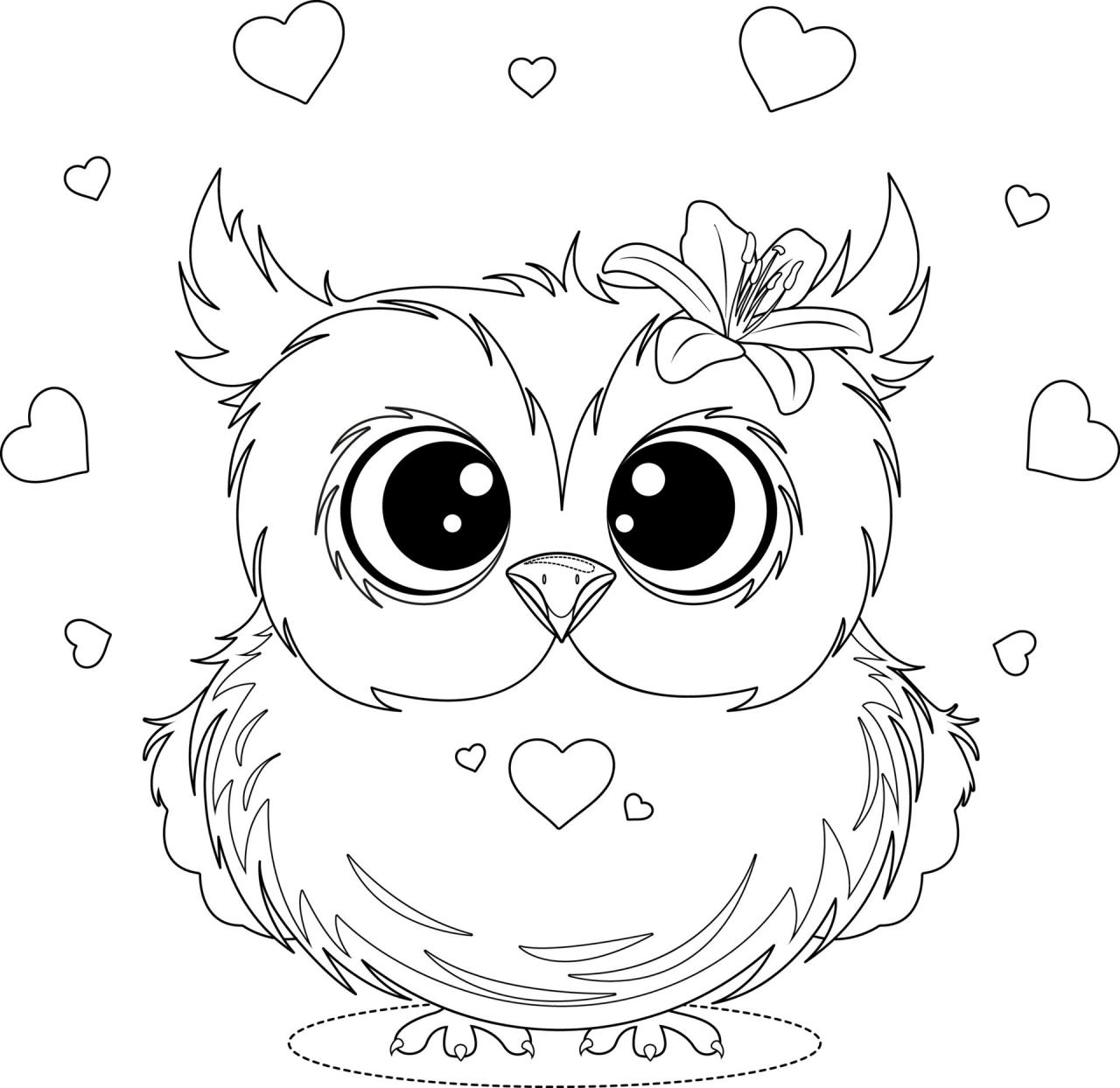 10 Cute Cartoon Owl Coloring Pages to Print: Unleash Your Inner Artist