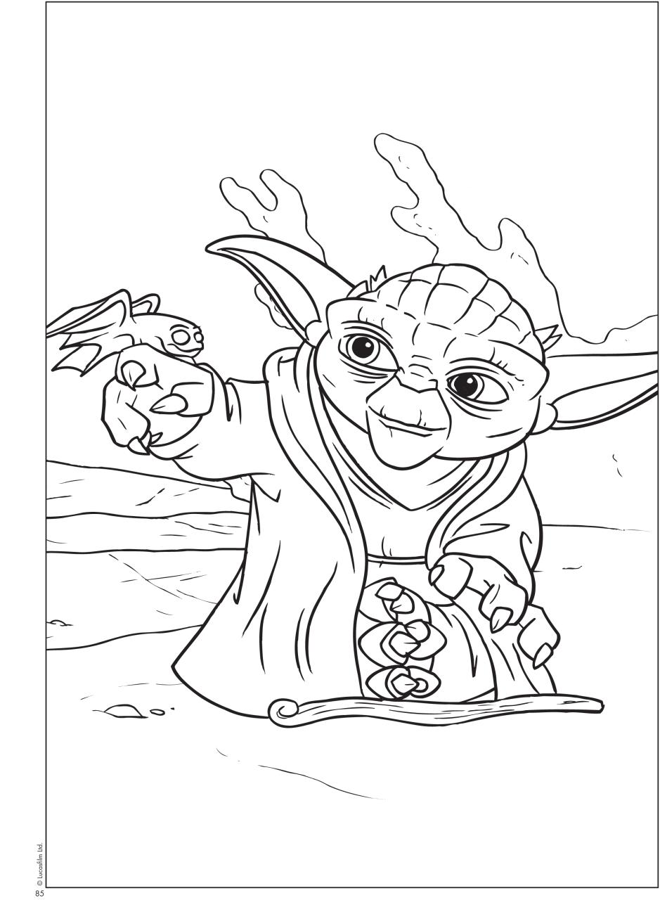 10 Star Wars Cartoon Coloring Pages for Jedi Fans