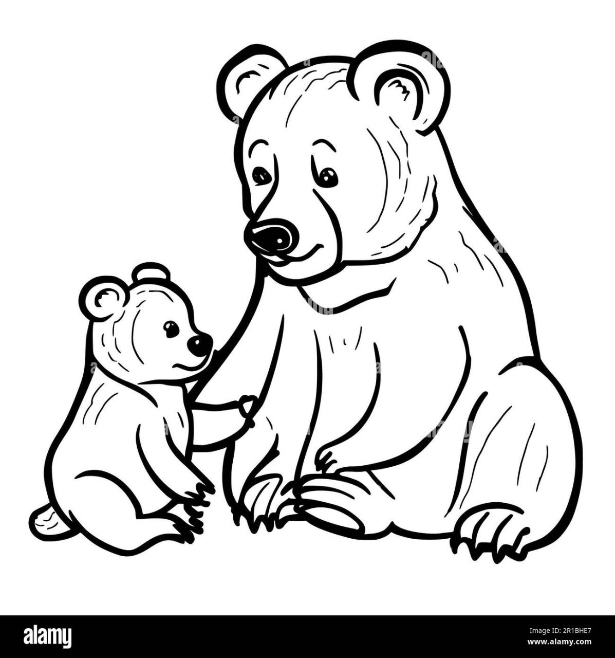 10 Adorable Cartoon Bear Coloring Pages for Kids