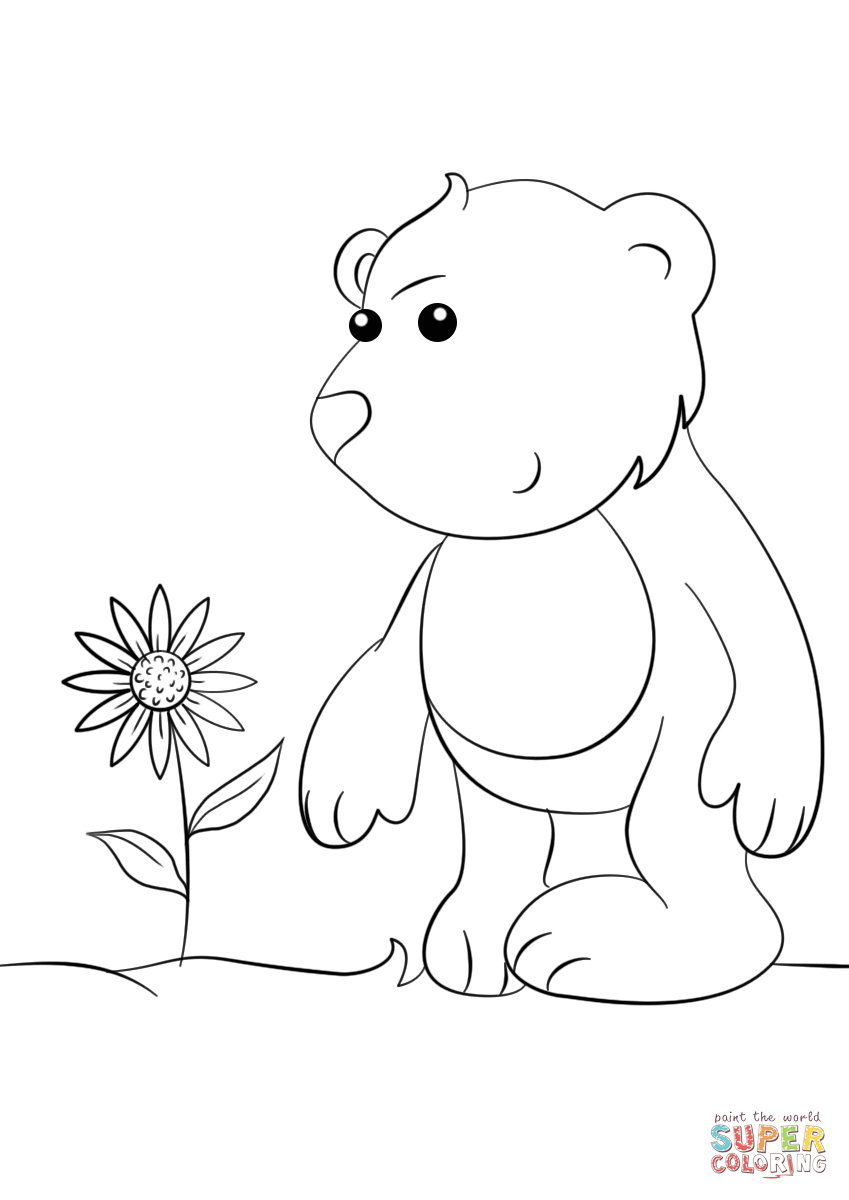 10 Adorable Cartoon Bear Coloring Pages for Kids