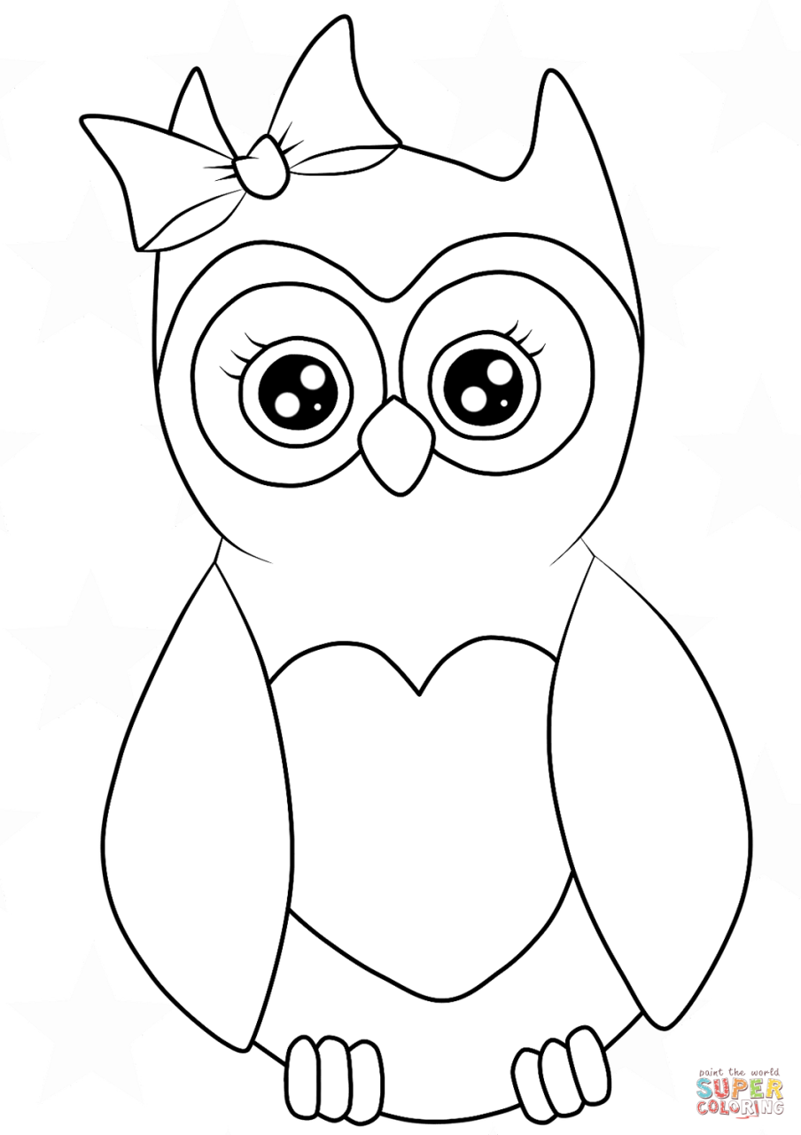 10 Cute Cartoon Owl Coloring Pages to Print: Unleash Your Inner Artist