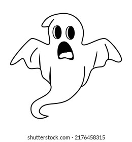 10 Spooktacular Ghost Cartoon Coloring Pages for Kids and Adults