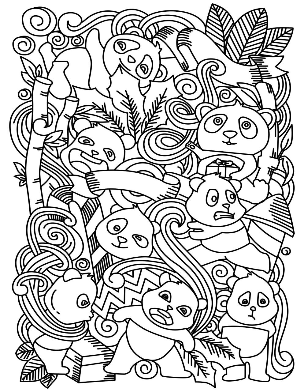 10 Challenging Cartoon Coloring Pages for Artists