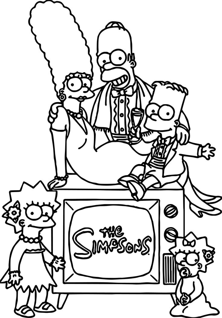 10 Hilarious Simpsons Coloring Pages for Devoted Fans