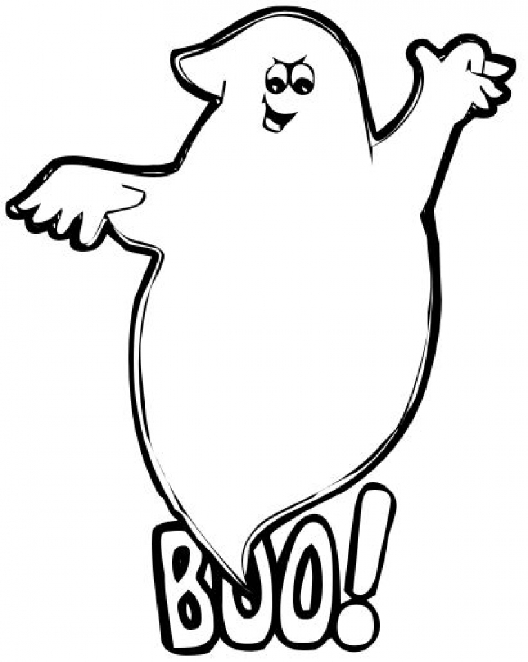 10 Spooktacular Ghost Cartoon Coloring Pages for Kids and Adults