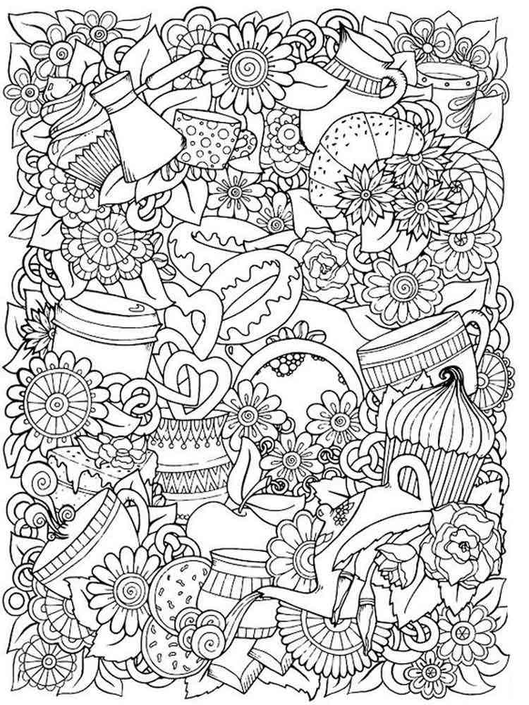 10 Simple Cartoon Coloring Pages for Grown Ups: Unwind and De-Stress