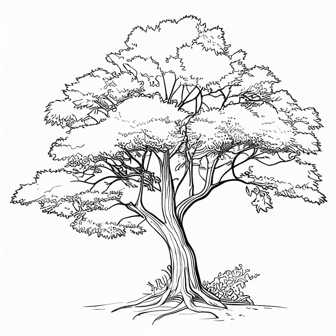 10 Cartoon Tree Coloring Pages for Nature Lovers: Unleash Your Inner Artist