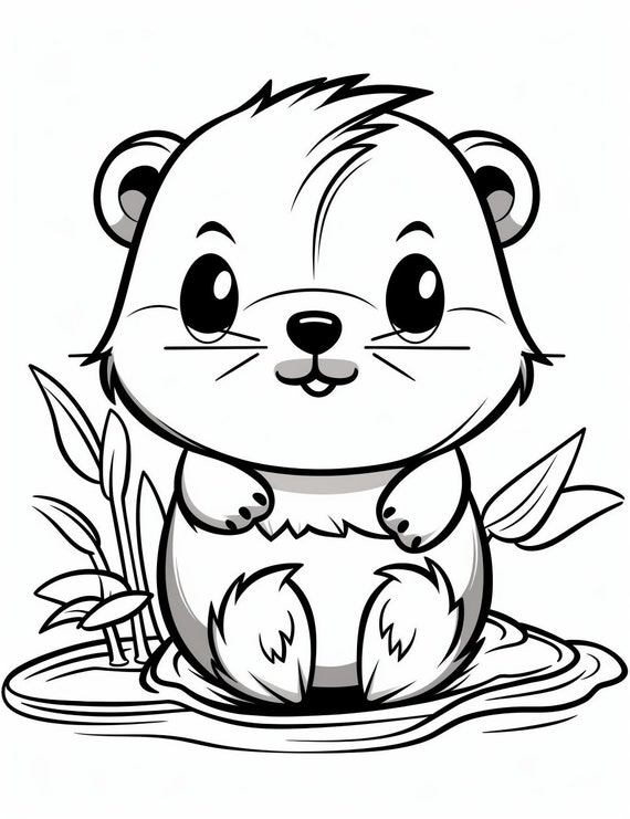 10 Adorable Cartoon Animal Coloring Pages for Kids