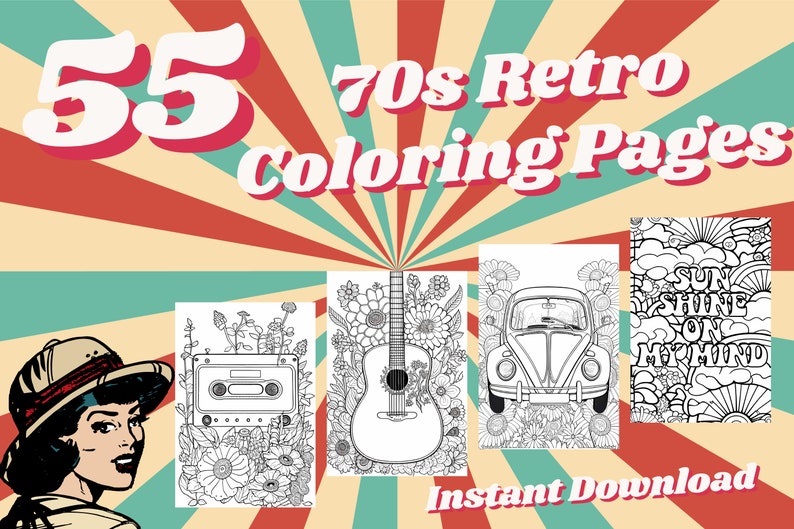 10 Nostalgic 70s Cartoon Coloring Pages for Retro Enthusiasts