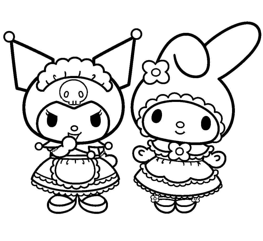 10 Sweet My Melody Cartoon Coloring Pages for a Delightful Coloring Adventure