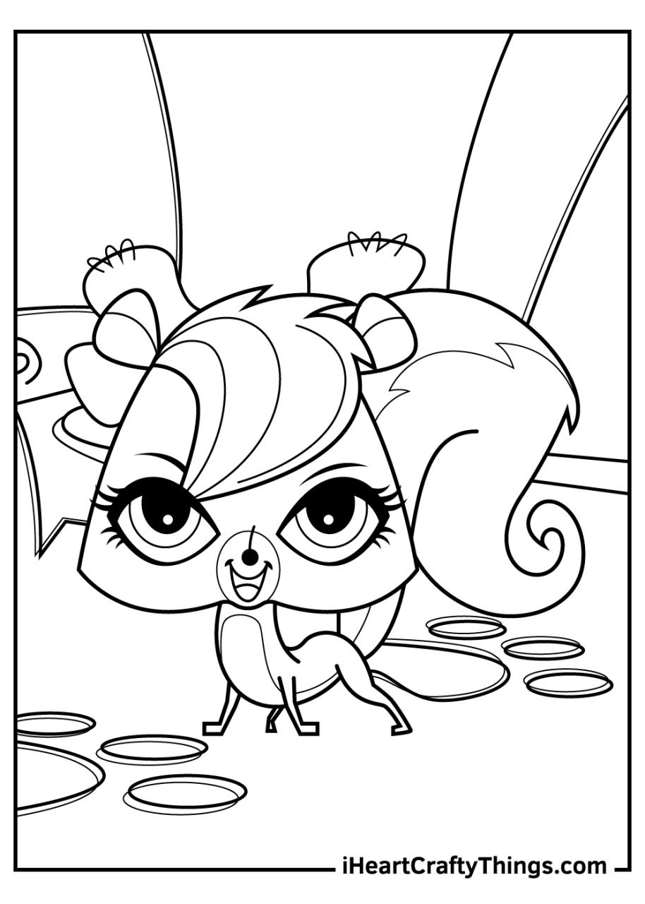 10 Littlest Pet Shop Cartoon Character Coloring Pages for Endless Creative Fun