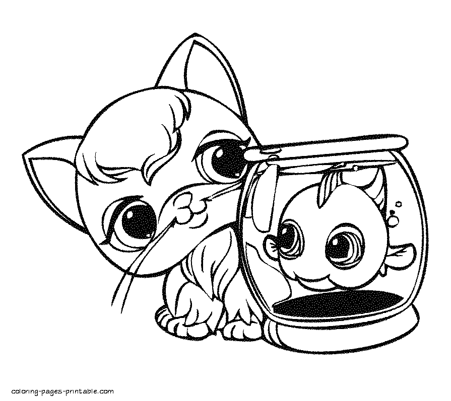 10 Littlest Pet Shop Cartoon Character Coloring Pages for Endless Creative Fun