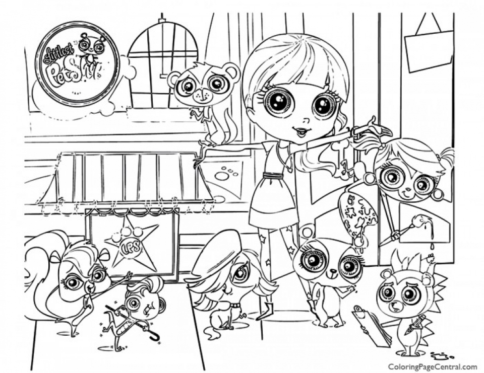 10 Littlest Pet Shop Cartoon Character Coloring Pages for Endless Creative Fun