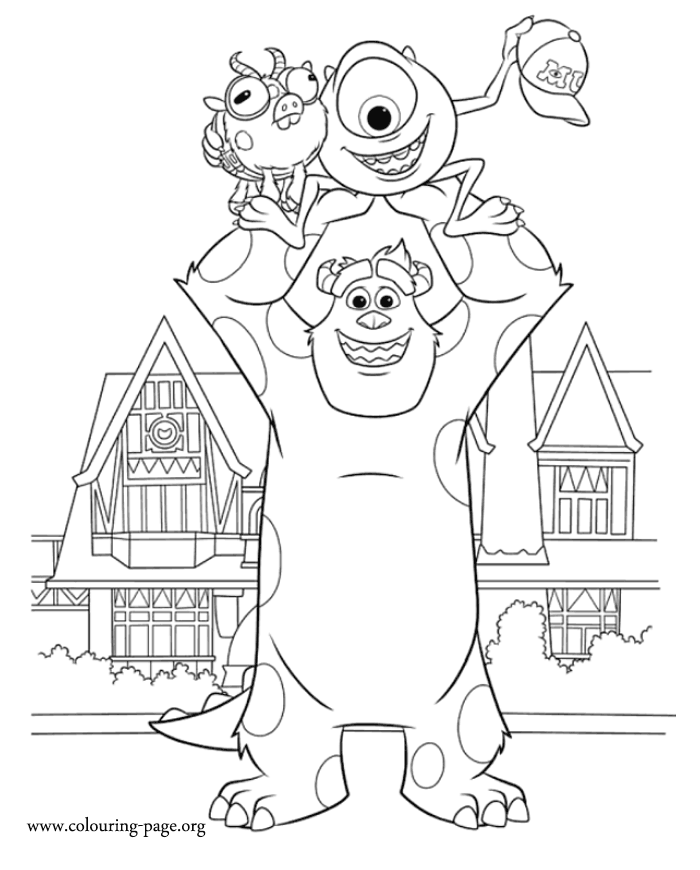 10 Monsters Inc Cartoon Coloring Pages for Movie Fans